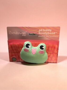 NIB The Crème Shop 3D Teddy Frog Headband